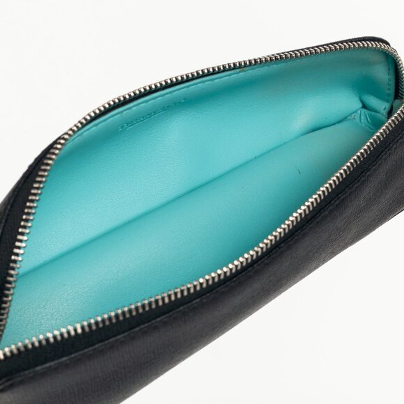 Tiffany & Co. Black Saffiano Leather Pencil Case - Picture 8 of 9